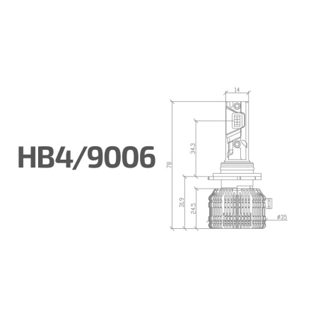 Светодиодные лампы MTF HB4 6000K CYBER LIGHT PRO - 4
