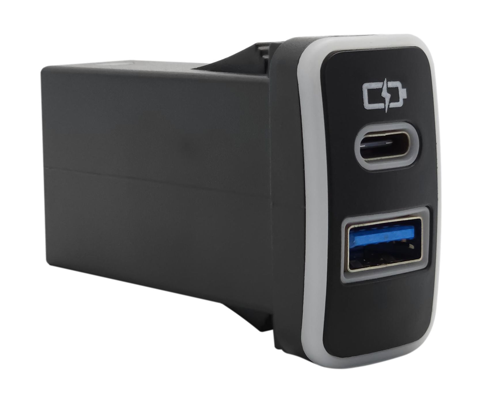 KSIZE USB зарядное устройство в штатную заглушку для Toyota до 2010 (с белой подсветкой) 2