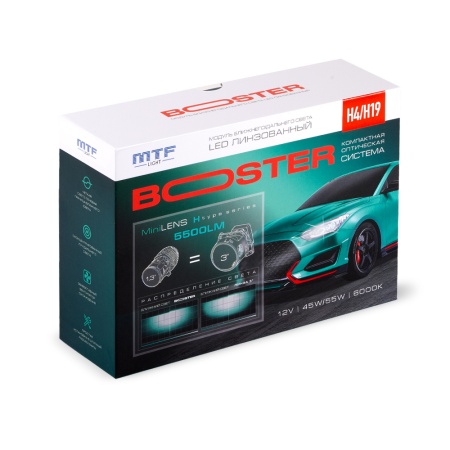 MTF MiniLENS BOOSTER H4-H19 6000K