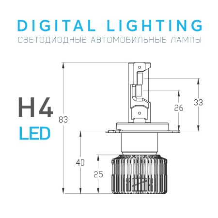 MTF H4 H19 3000-7000K DIGITAL LIGHTING - 5