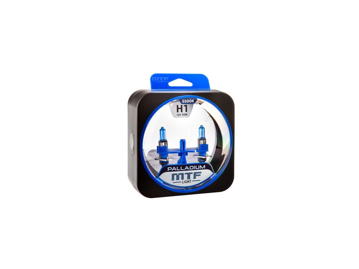 Набор ламп Галоген MTF  H1  12V 55W Palladium
