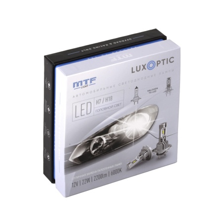 Светодиодные лампы MTF LUXOPTIC H7-H18 6000K