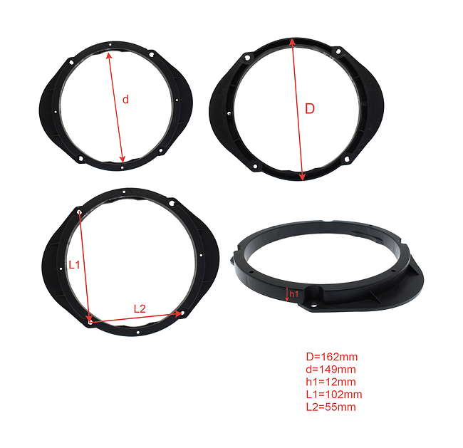 KSIZE POD6,5 Mazda подиумы 6,5 - 3